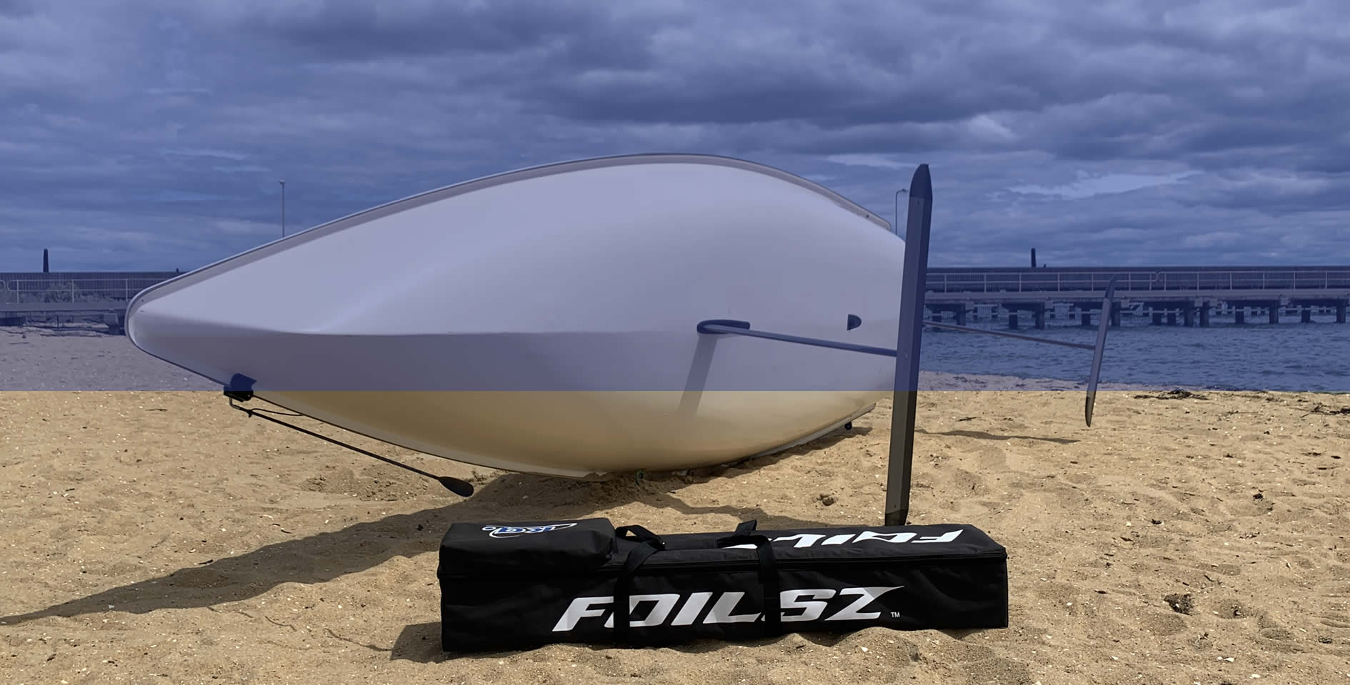 foil laser sailboat